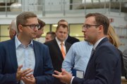 Prezydent Ciechanowa w rozmowie z przedstawicielem firmy Norcospectra