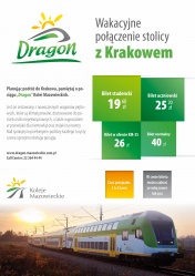 Koleje Mazowieckie informują o wakacyjnych połą