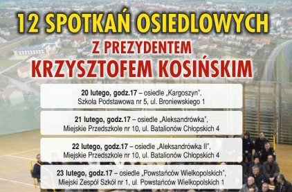 12 spotkań osiedlowych z prezydentem