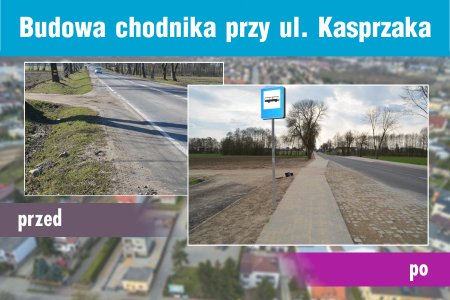 Wykonano II etap budowy chodnika przy ul. Kasprzak
