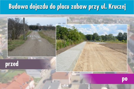 Wybudowany dojazd do placu zabaw przy ul. Kruczej