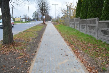 Wybudowany chodnik w ul. Tysiąclecia