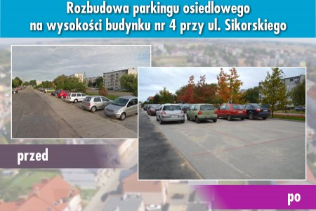 Powstały nowe miejsca parkingowe przy ul. Sikorsk