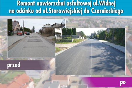 Nowa nawierzchnia na ul. Widnej