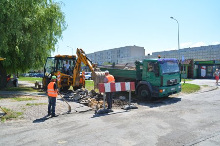 Remont chodnika na osiedlu Aleksandrówka II