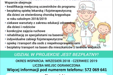 Projekt dla uczniów, dotyczący zdrowia kręgosł