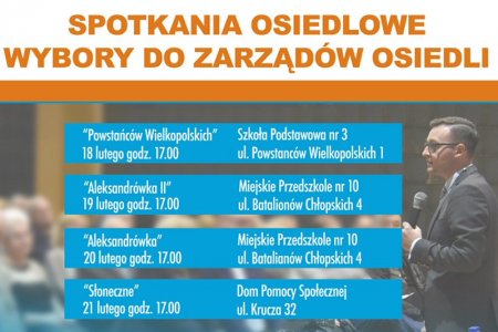 Spotkania osiedlowe i wybory do zarządów osiedli