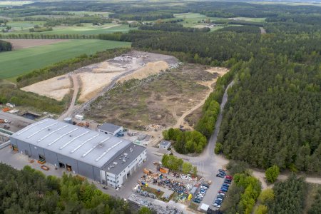 Budowa drugiej niecki na składowisku odpadów
