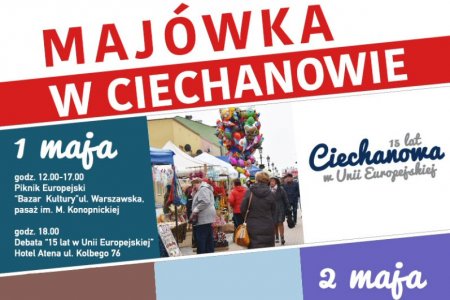 Majówka w Ciechanowie: piknik, debata, gra miejsk