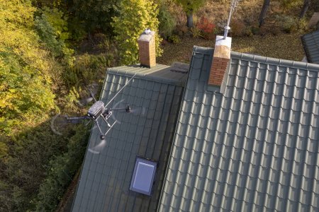 Dron antysmogowy bada jakość powietrza w Ciechan
