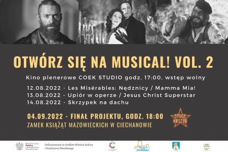 Musicale w plenerze i widowisko na dziedzińcu zam