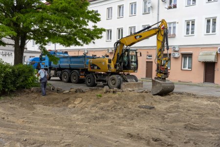 Remont drogi za Halą Pułtuską